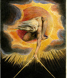 Bild von William Blake, Gottes Geist und Seele erschaffen